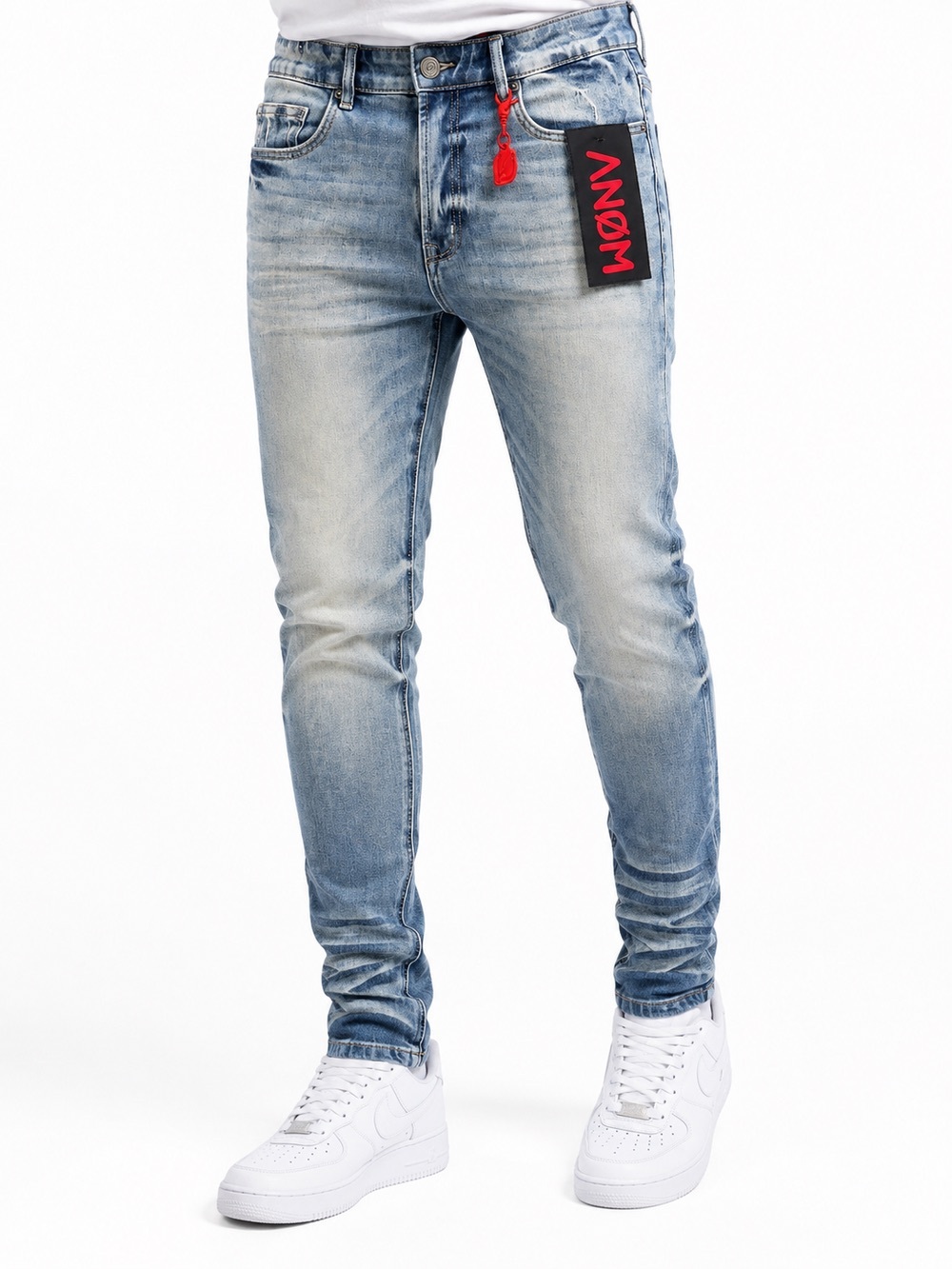 Anom. 360 Skinny Fit Jeans. Acid Wash. size 42.